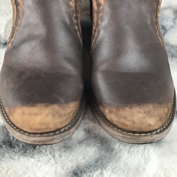 Circle G Corral Brown Leather Cutout Western Ankle Boots  8.5 - Picture 5 of 15